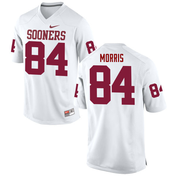 Oklahoma Sooners #84 Lee Morris College Football Jerseys Game-White